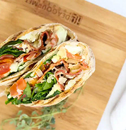 grilled breakfast wrap