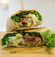 steak and egg wrap